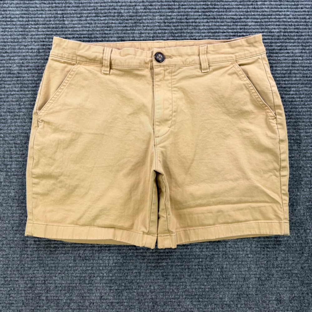 Chubbies Everywear Shorts Tan Khaki Stretch Twill Mens 32 Regular Fit 7" Inseam